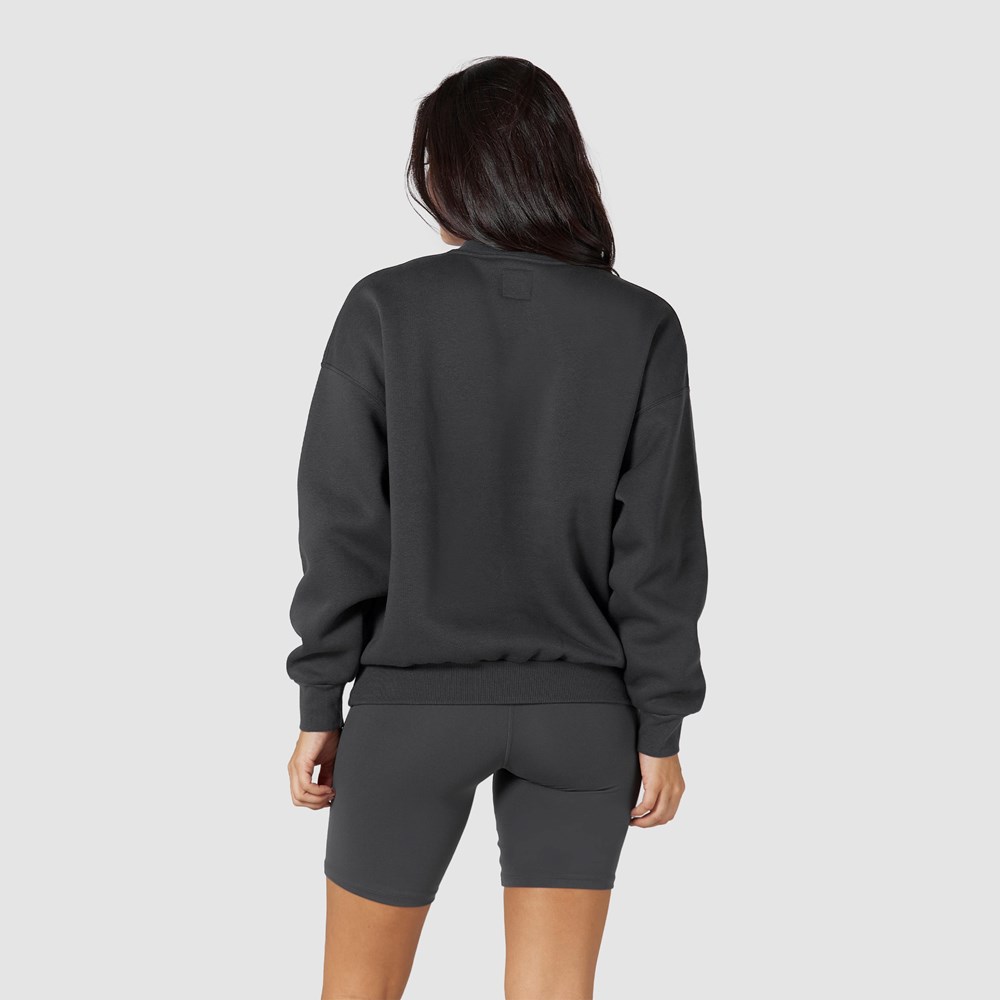 Lounge Underwear 365 Oversized Crew Neck Jumper Pebble | MHRAKXI-57