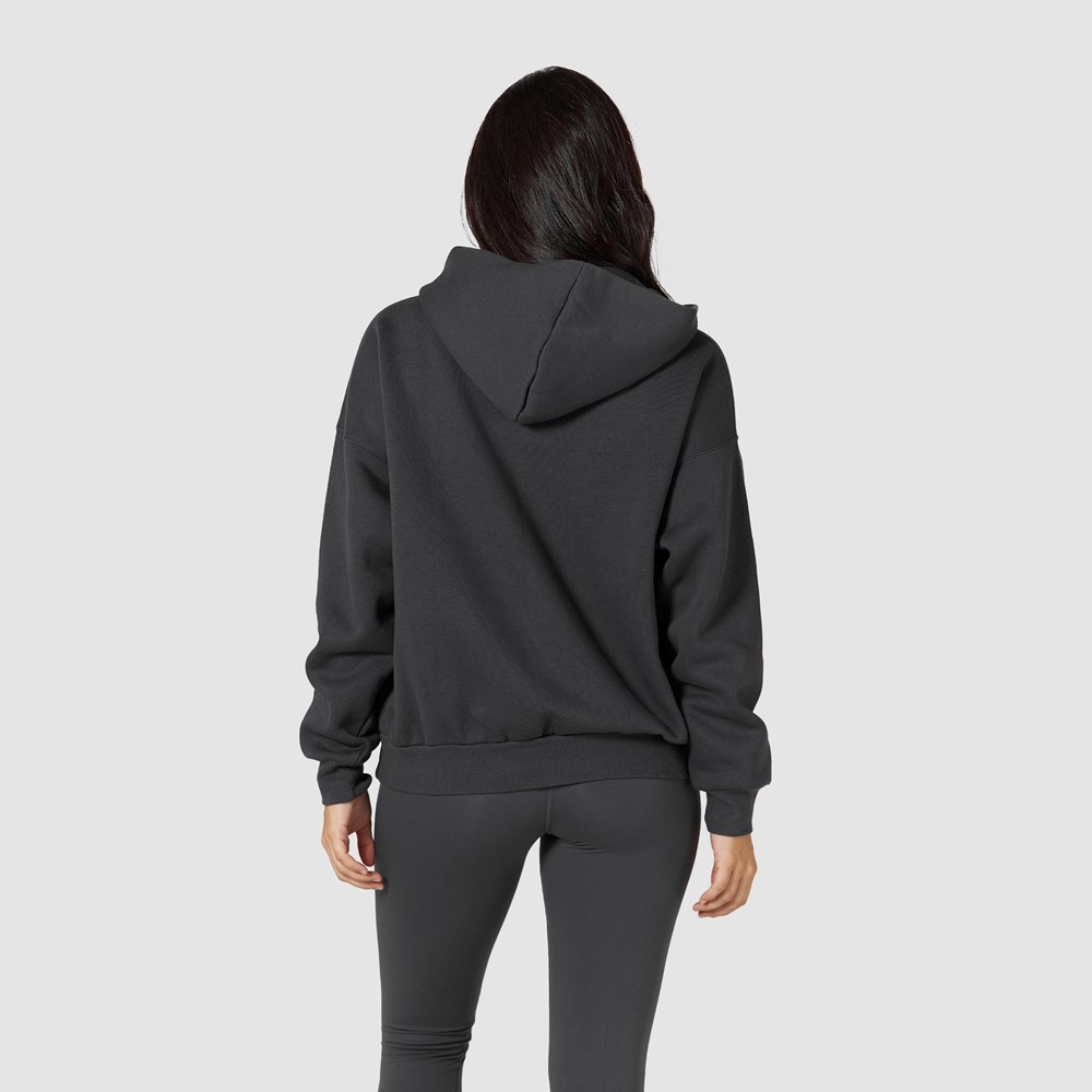 Lounge Underwear 365 Oversized Hoodie Pebble | XEHAKSZ-95