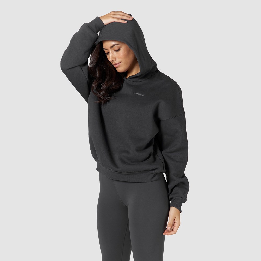 Lounge Underwear 365 Oversized Hoodie Pebble | XEHAKSZ-95