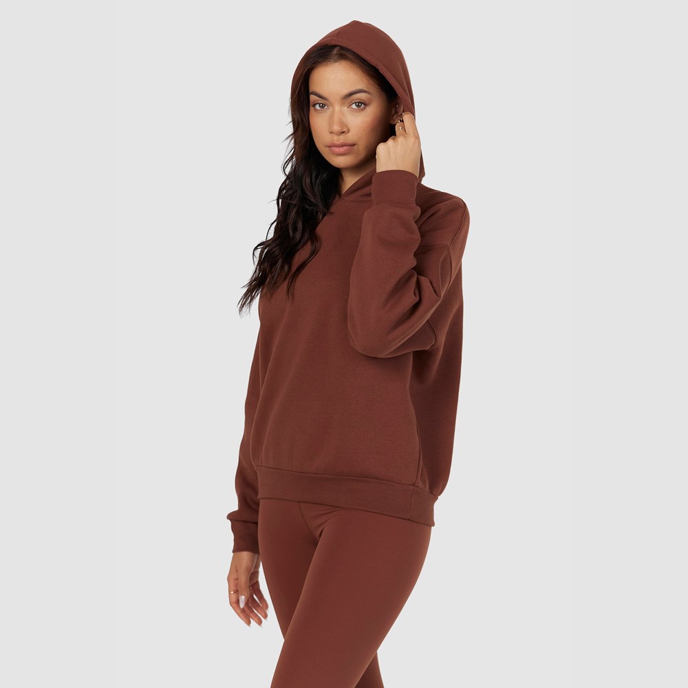 Lounge Underwear 365 Oversized Hoodie Čokoláda | PESGMIF-54