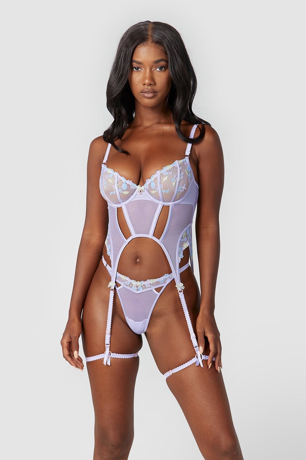 Lounge Underwear Amelia Intimates Set Lilac | BPQAXGV-08