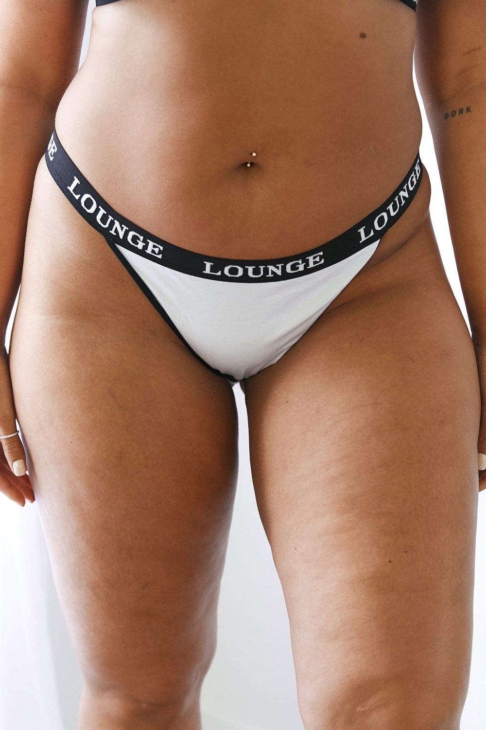 Lounge Underwear Bamboo Triangle Tanga Biele | CZDKLHQ-53