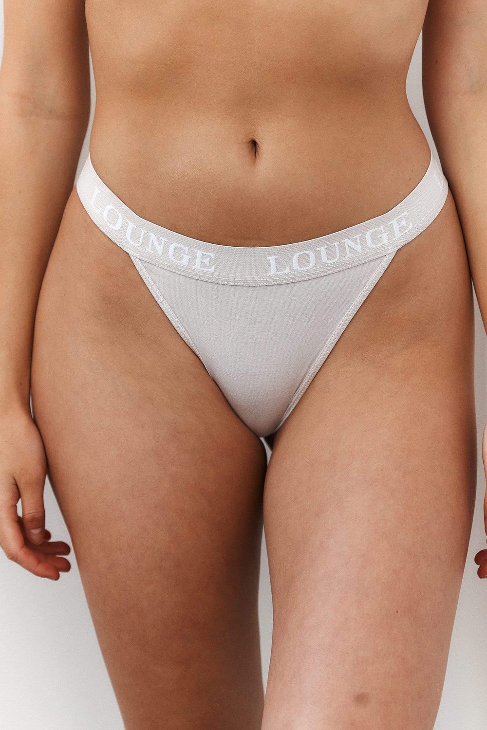 Lounge Underwear Bamboo Triangle Tanga Krém | HDSCGAT-68