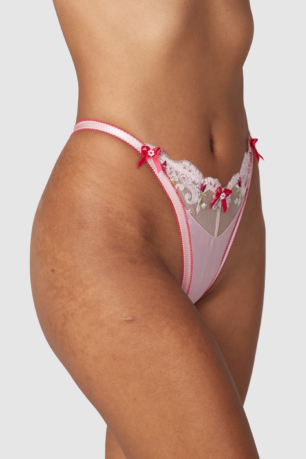 Lounge Underwear Bloom Embroidered G-string Ruzove | IZPLVTC-85