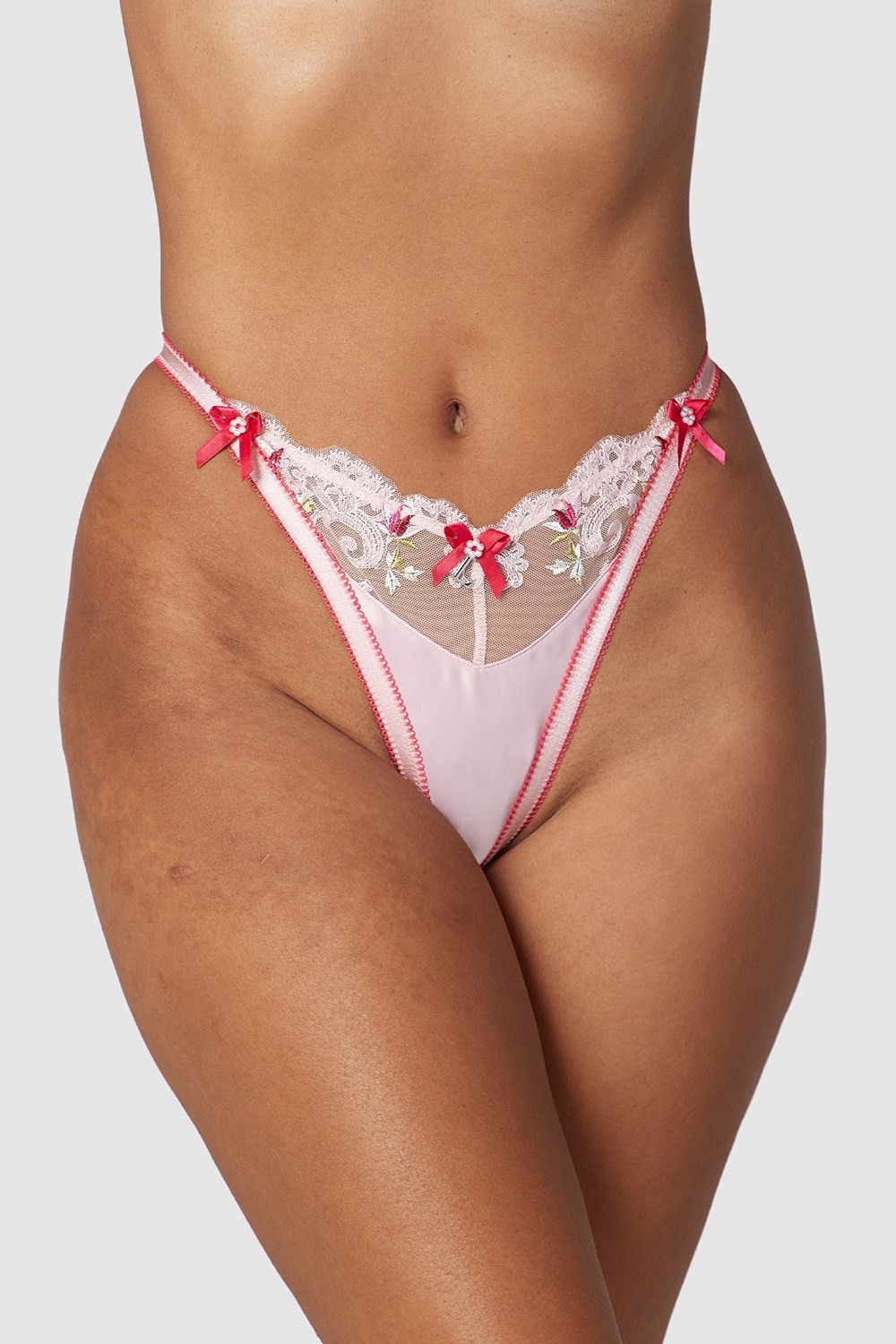 Lounge Underwear Bloom Embroidered G-string Ruzove | IZPLVTC-85