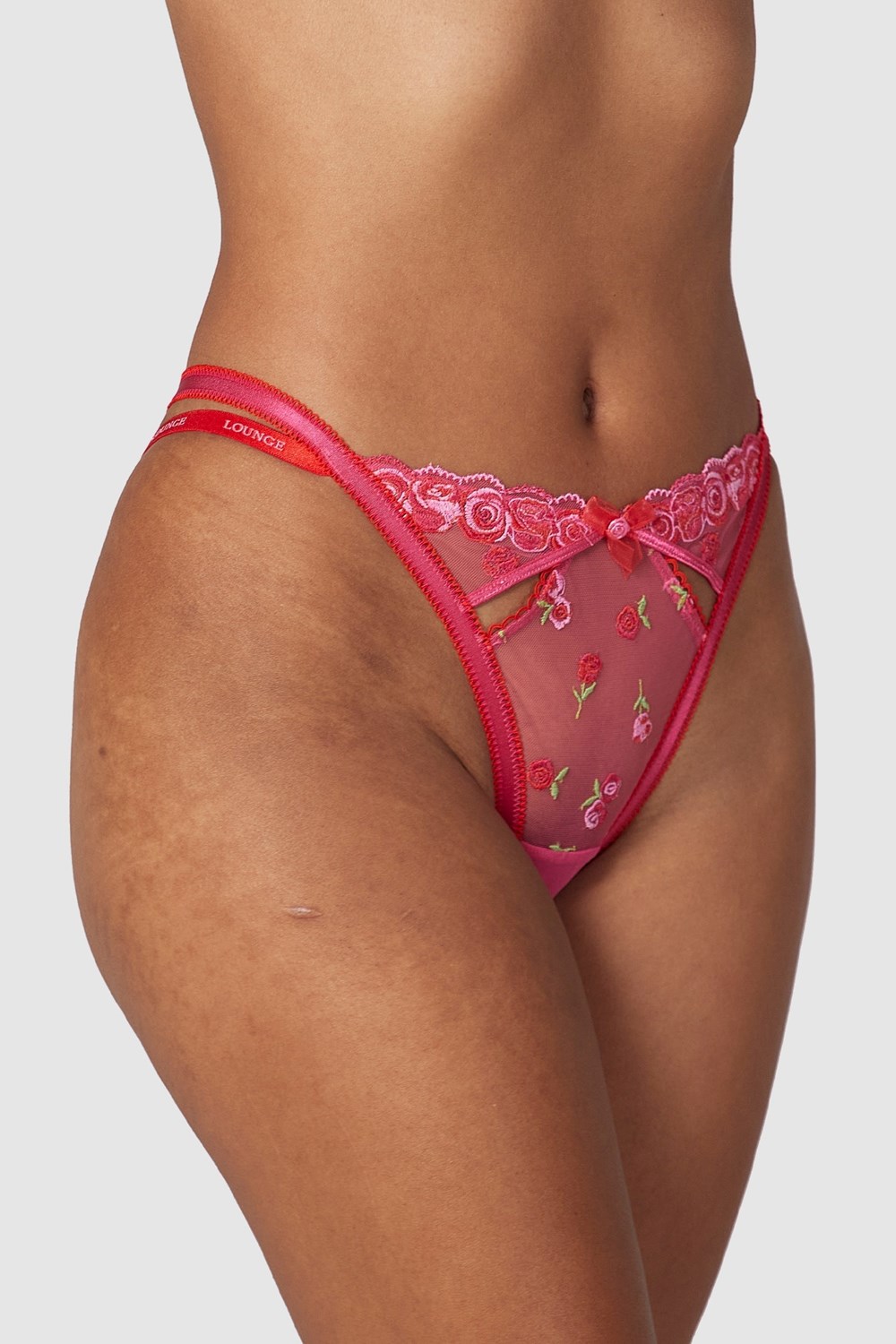 Lounge Underwear Blush Embroidered Briefs Ruzove | JXEOKDC-69