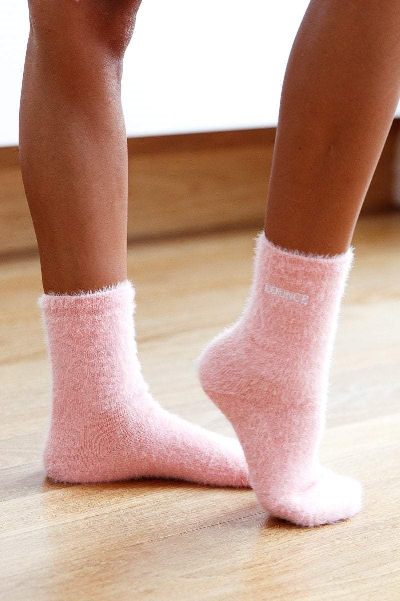 Lounge Underwear Embroidered Lounge Toastie Socks Ruzove | ZEFPJIV-59