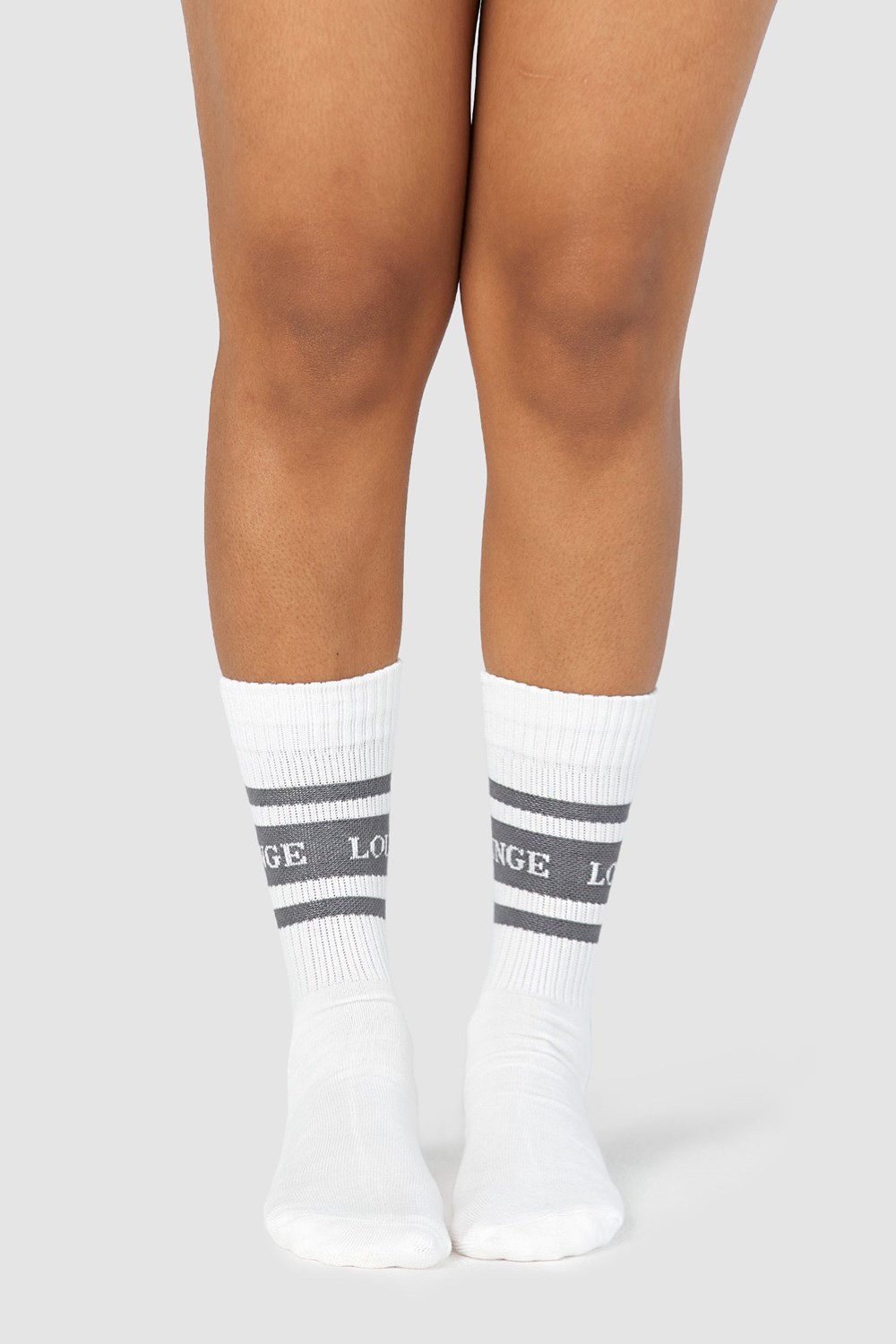 Lounge Underwear Essential Socks (Two Pack) Charcoal | FCUDGVS-62