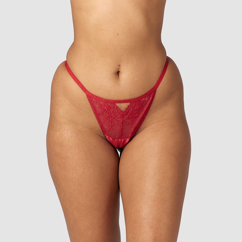 Lounge Underwear Flirt G-string Bordove | DJXFVZC-32