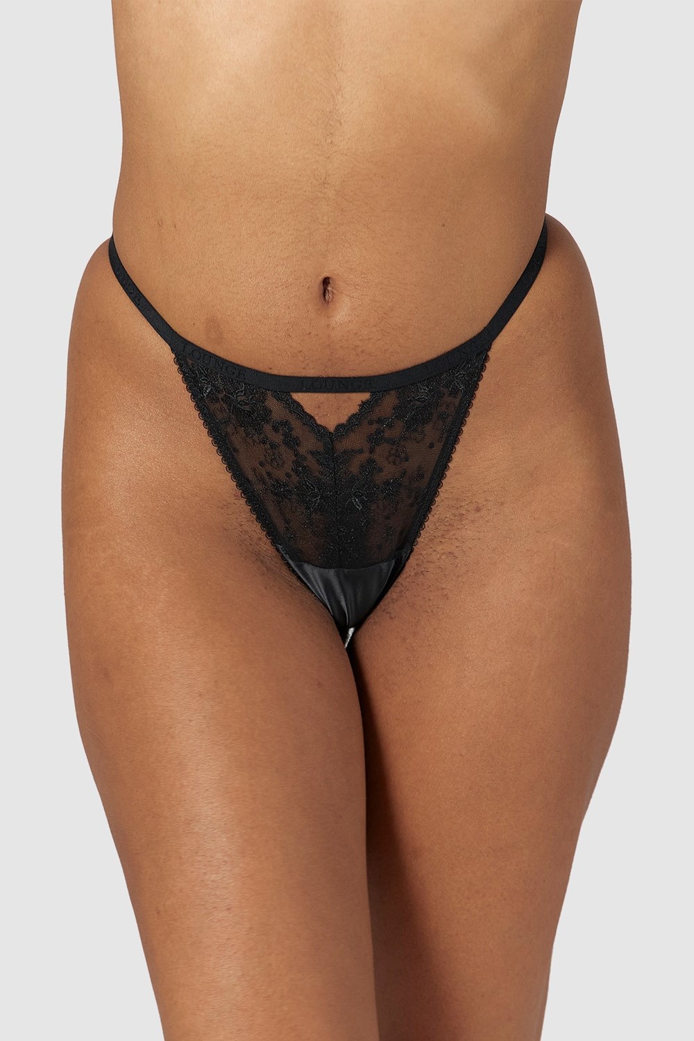 Lounge Underwear Flirt G-string Čierne | FCPXDQV-35