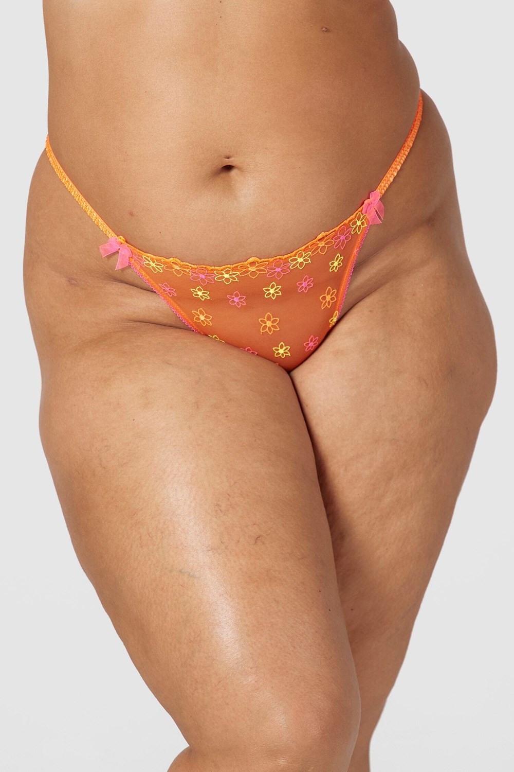 Lounge Underwear Neon G-string Oranžové | GZDNWLF-03