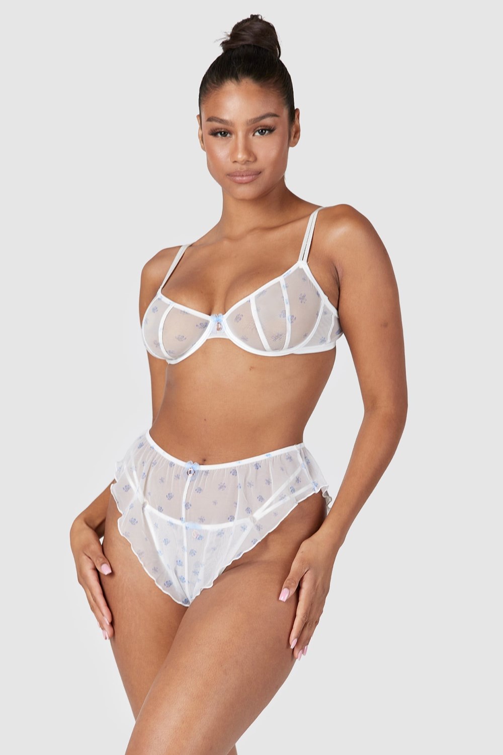 Lounge Underwear Perrie Intimates Set Biele | EJQPXHU-52