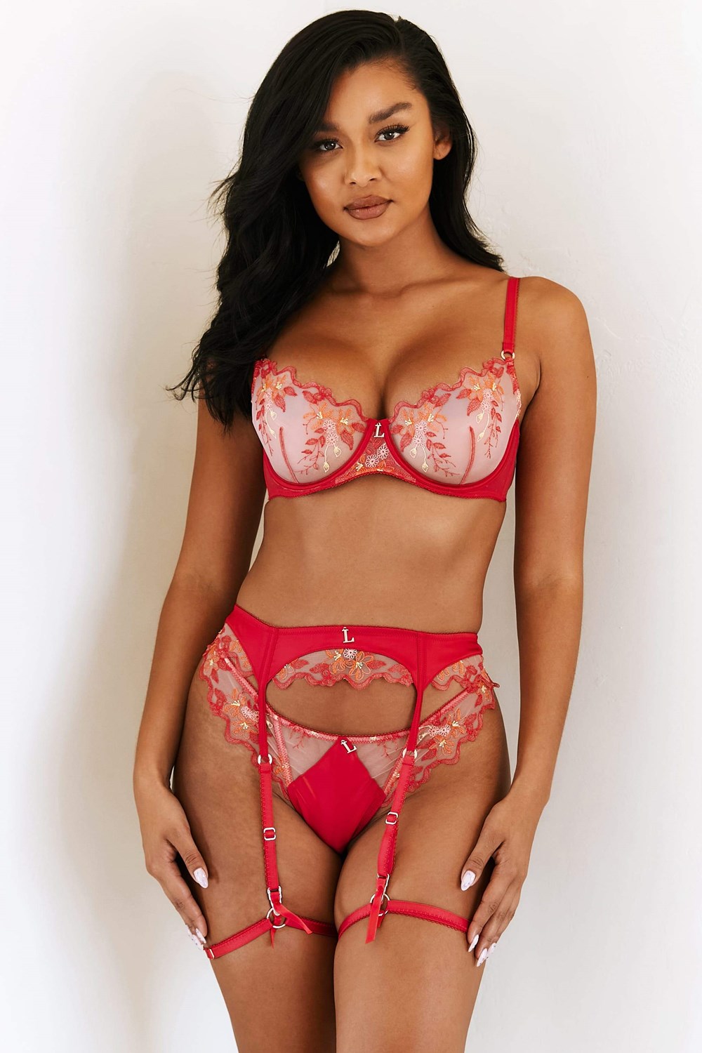 Lounge Underwear Peyton Intimates Set Cherry | LODHJVC-46