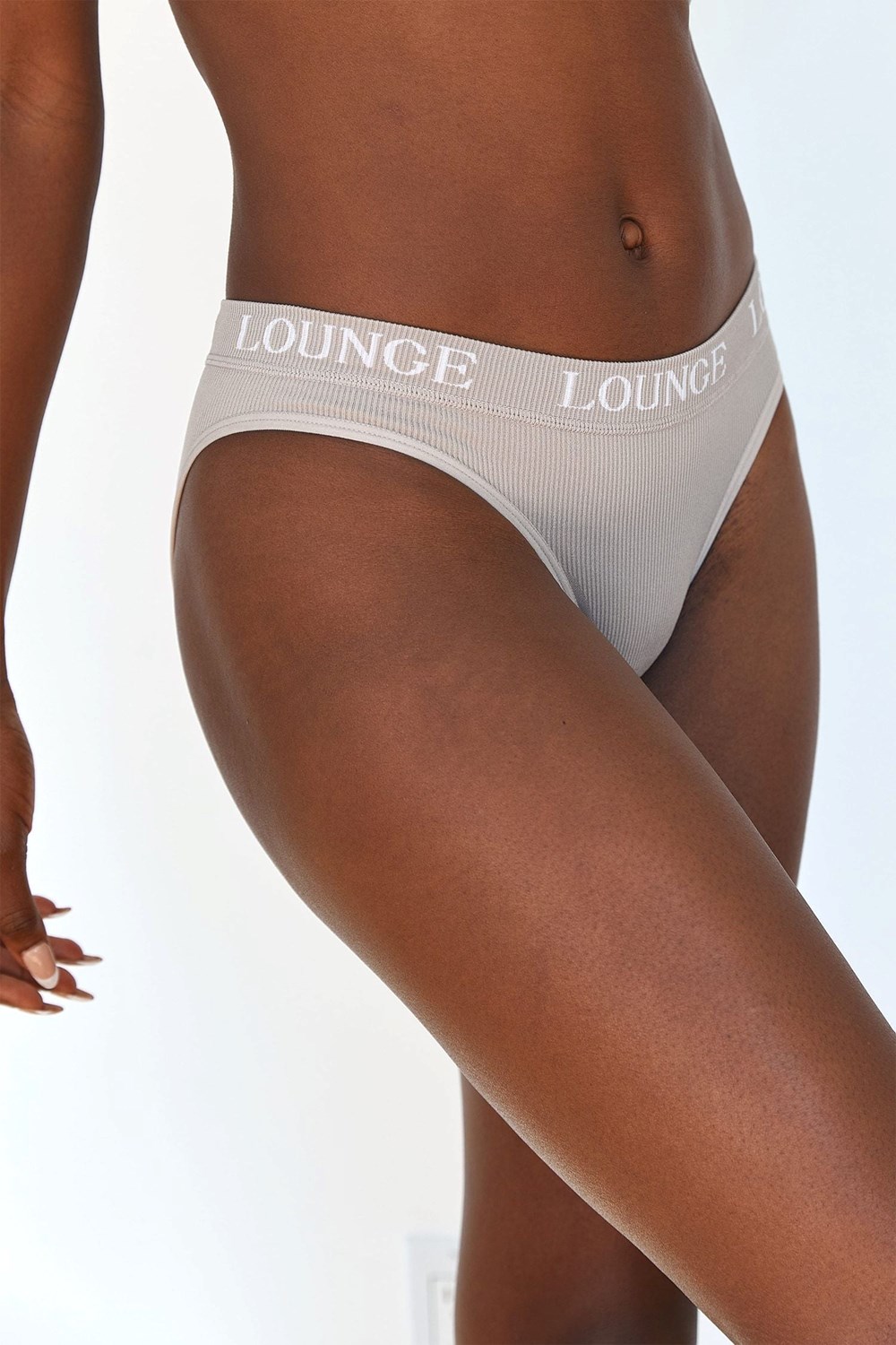 Lounge Underwear Seamless Briefs Mink | BZSOCVD-63