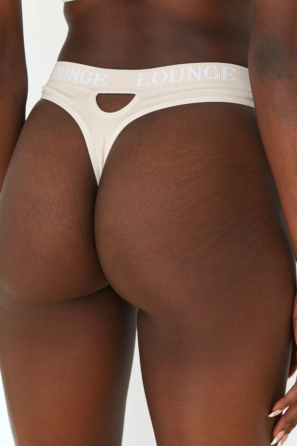 Lounge Underwear Seamless Tanga Oatmeal | JFDHLZS-61