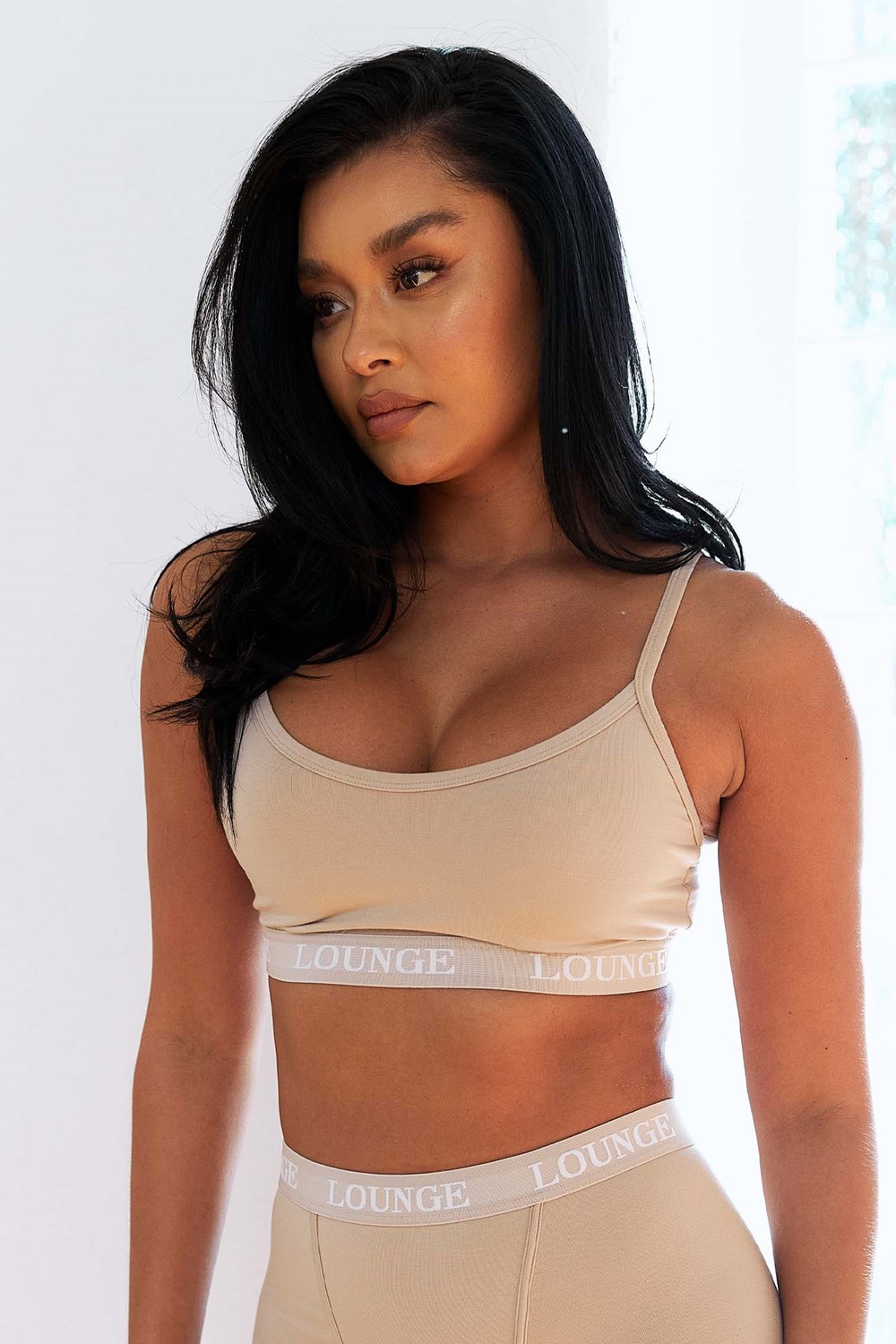 Lounge Underwear Slumber Pajama Bralette Mink | JYPIORS-63