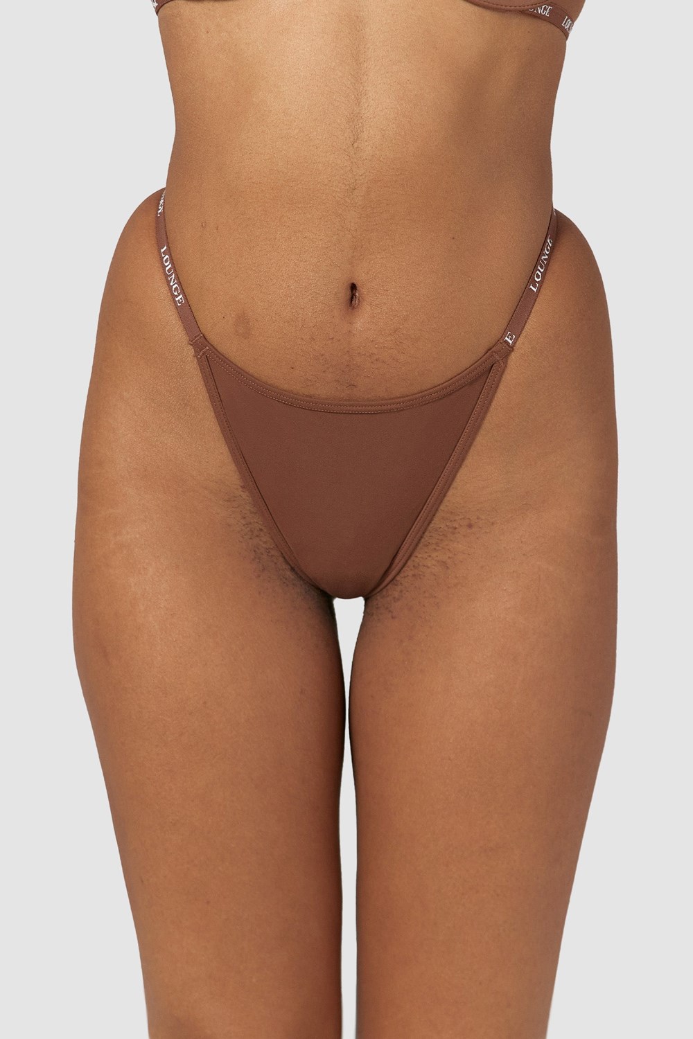 Lounge Underwear Smooth Klasické Tanga Chestnut | MAJRCVO-30