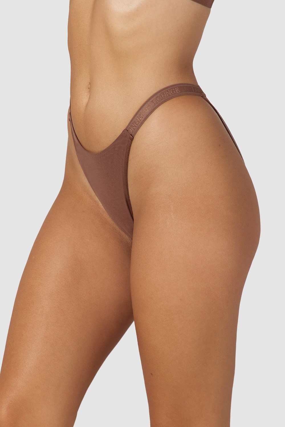 Lounge Underwear Smooth Mesh Briefs Chestnut | PDNUQLX-14