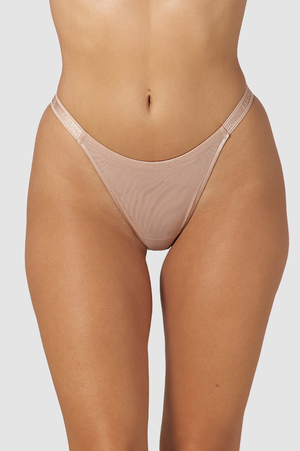 Lounge Underwear Smooth Mesh Briefs Taupe | YLZNCFK-46