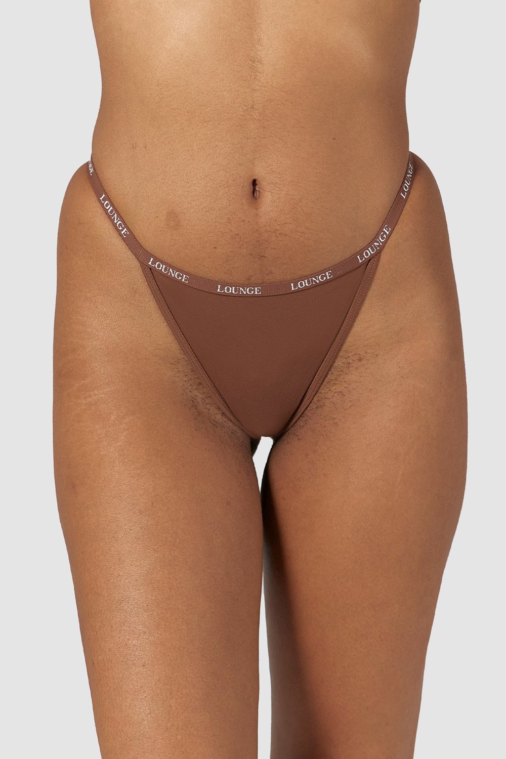 Lounge Underwear Smooth Tanga Chestnut | HJQWTXB-64