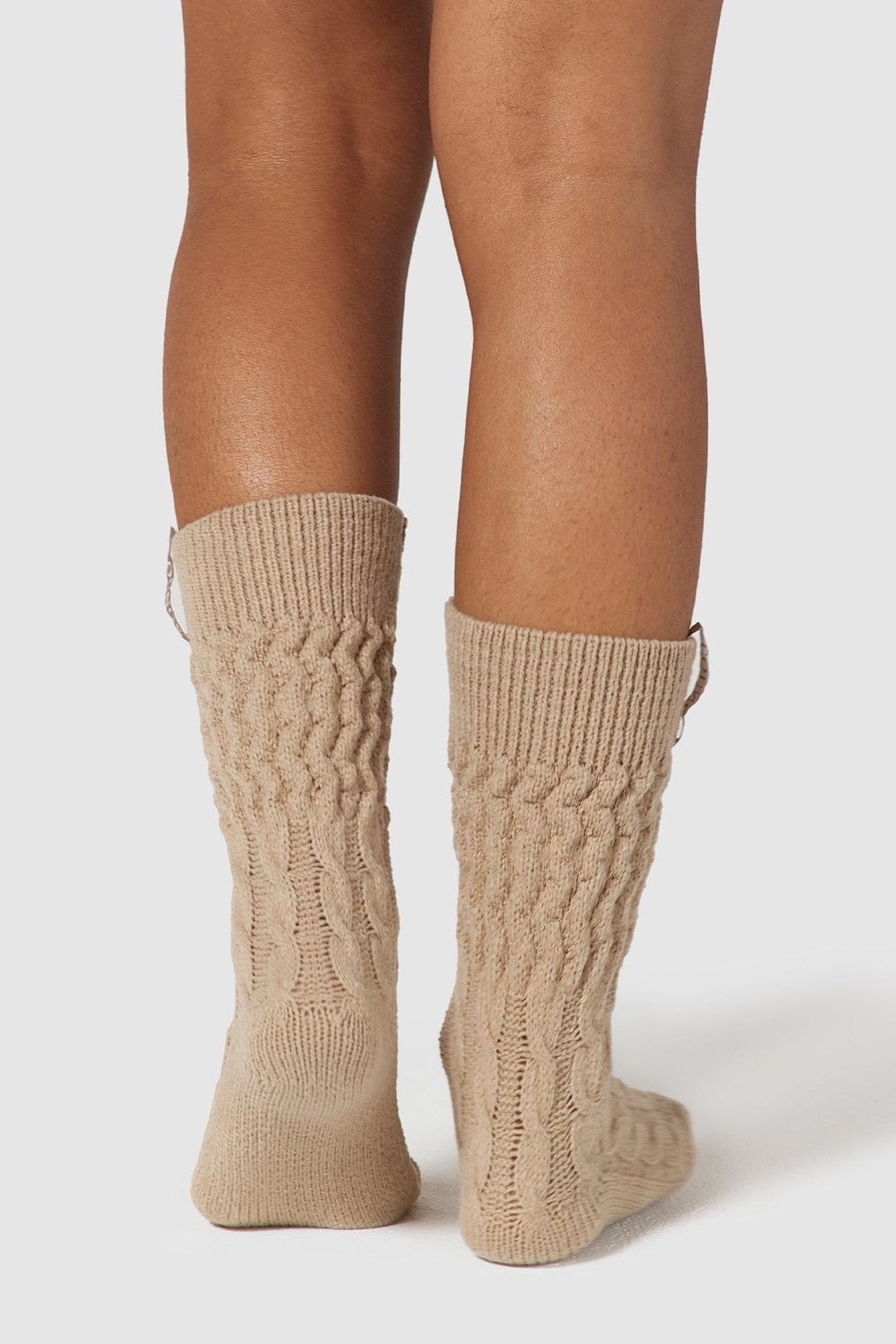 Lounge Underwear Snug Pletené Socks Mink | NFMKVOR-28