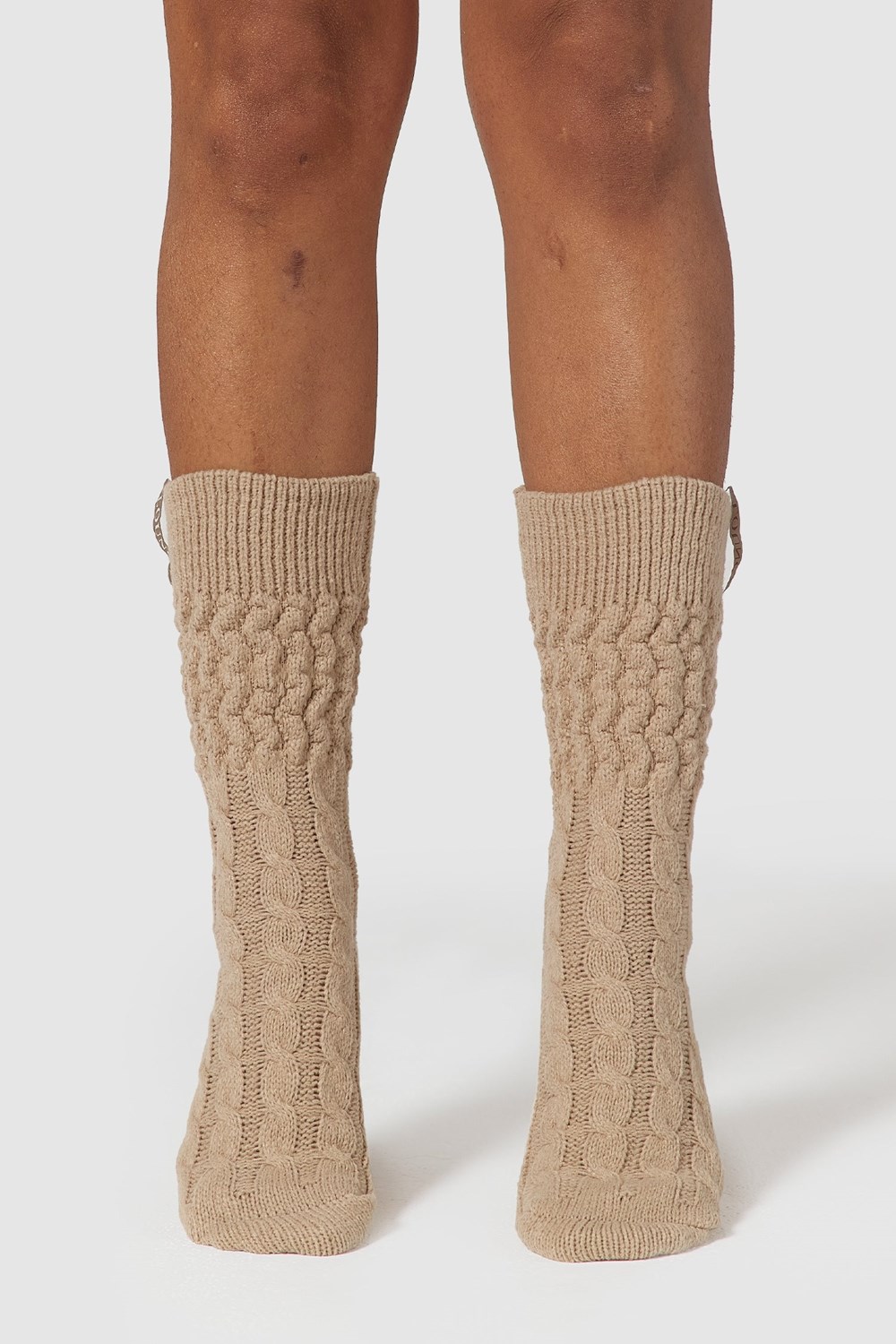 Lounge Underwear Snug Pletené Socks Mink | NFMKVOR-28