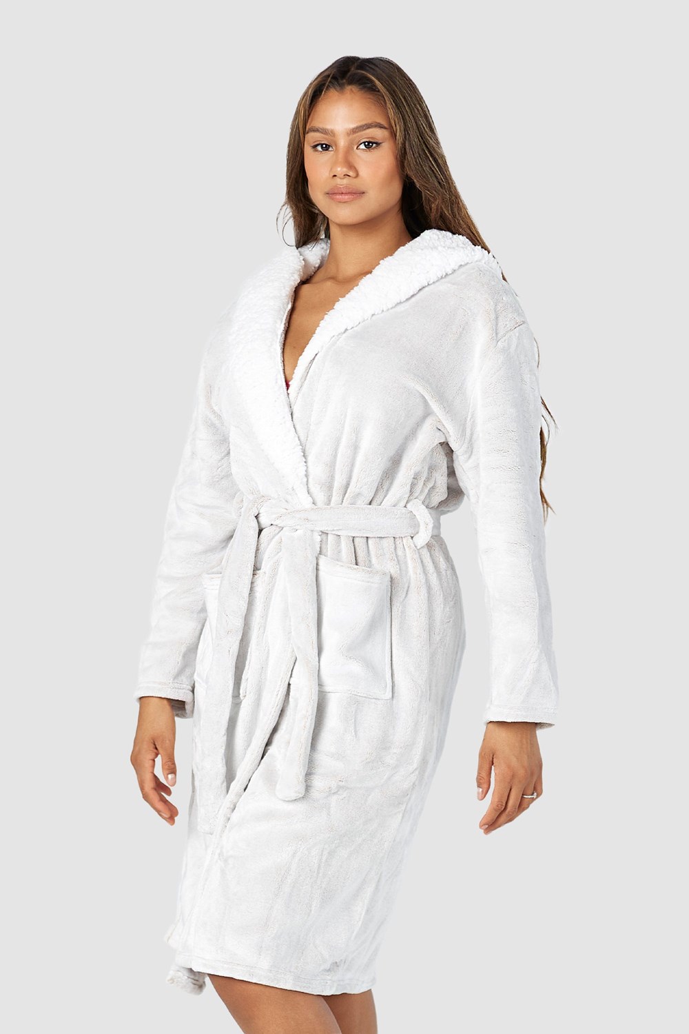 Lounge Underwear So Soft Luxury Dressing Gown Mink | RYZQMSV-75