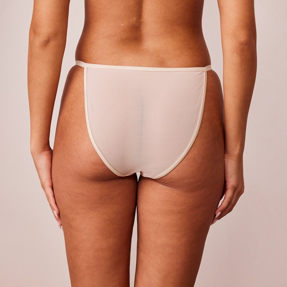 Lounge Underwear Soft Satin Briefs Latte | SUEPXWK-17