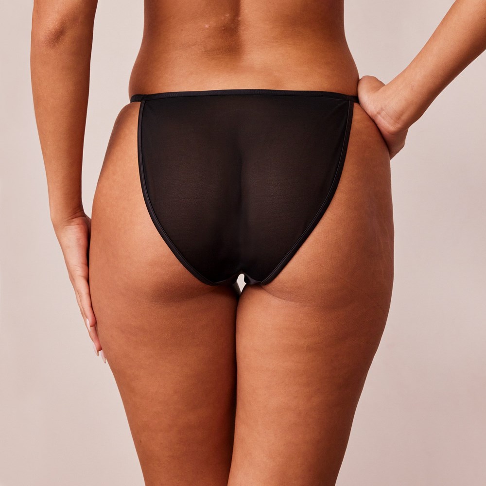 Lounge Underwear Soft Satin Briefs Čierne | NKBTFDE-71