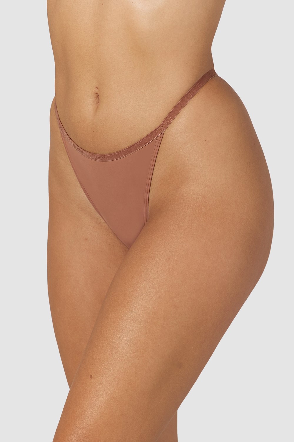 Lounge Underwear Your Everyday Tanga Mocha | CQLIYMT-24