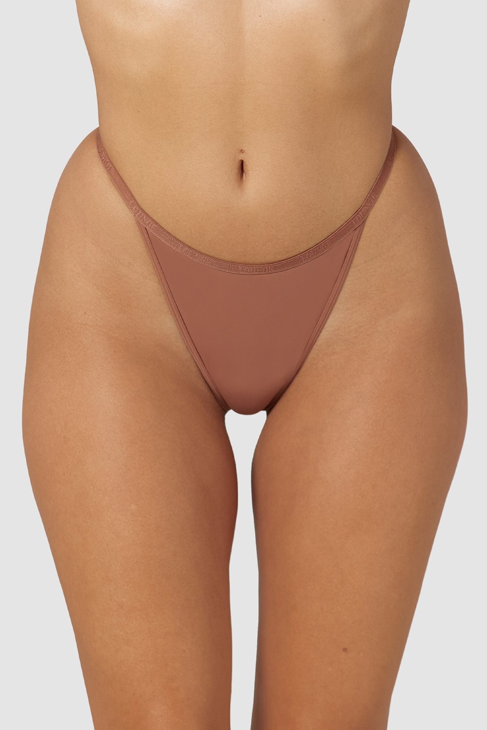 Lounge Underwear Your Everyday Tanga Mocha | PNOBVXL-06