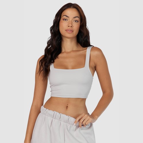 Lounge Underwear 365 Second Skin Tank Top Stone | XEQVTZI-01