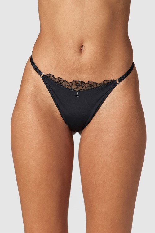 Lounge Underwear Anti-Gravity Tanga Čierne | DJLWGAI-37