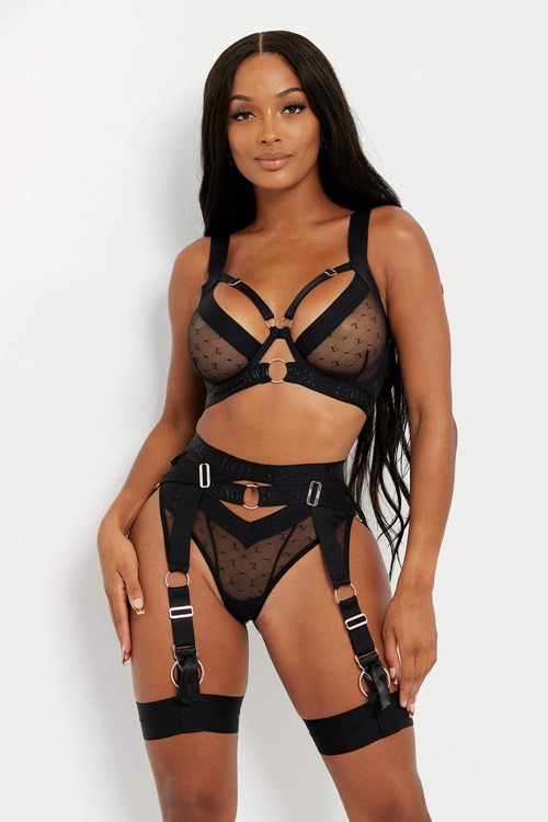 Lounge Underwear Athena Intimates Set Čierne | VBXLGMJ-98