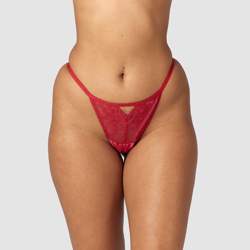 Lounge Underwear Flirt G-string Bordove | VHYXWAK-18