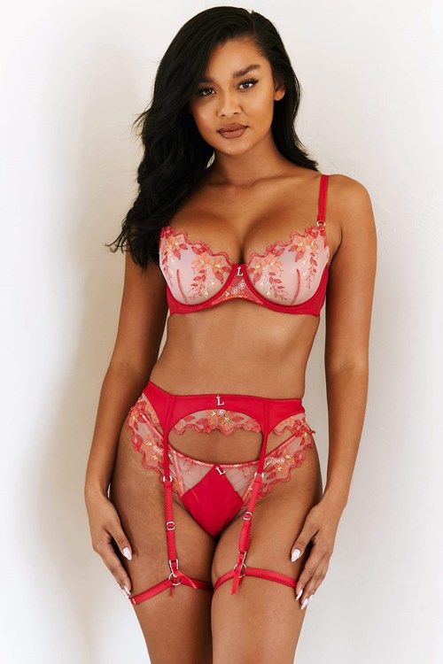 Lounge Underwear Peyton Intimates Set Cherry | LODHJVC-46