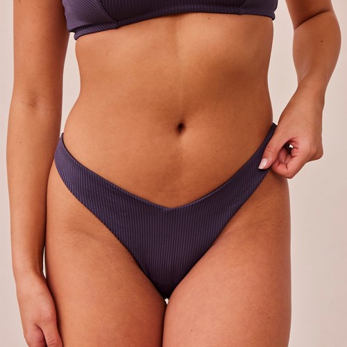 Lounge Underwear Rebrovaný Triangle Tanga Modre | YSEWVTA-41