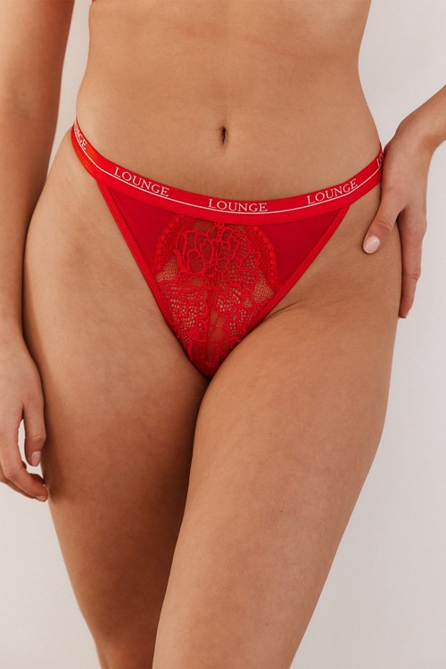 Lounge Underwear Royal Tanga Červené | ELANXWD-18