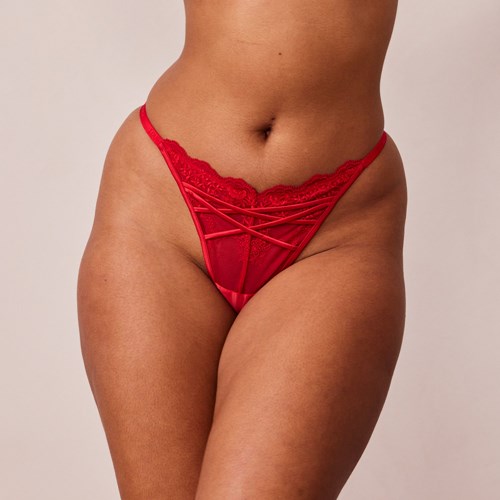 Lounge Underwear Seduce Tanga Bordove | TYNOFZW-07