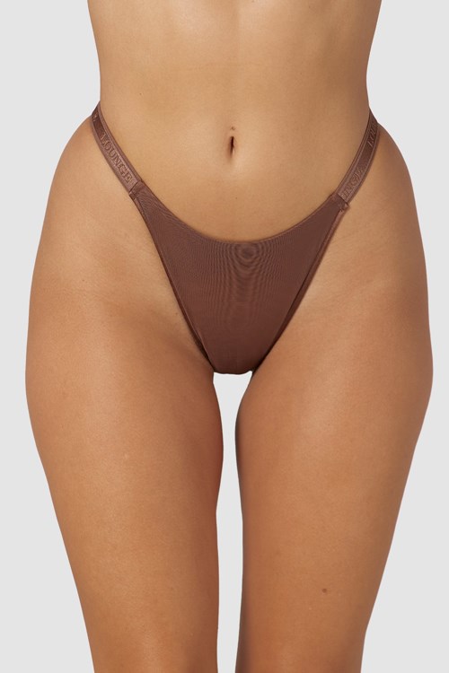 Lounge Underwear Smooth Mesh Briefs Chestnut | PDNUQLX-14