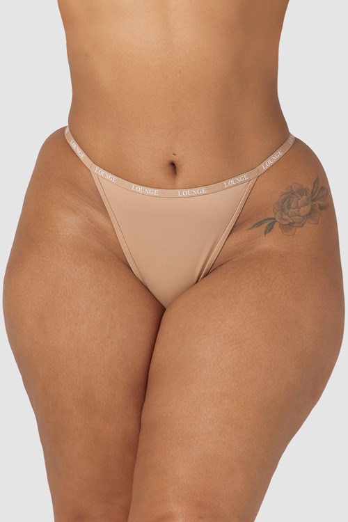 Lounge Underwear Smooth Tanga Honey | IDZUBAF-34