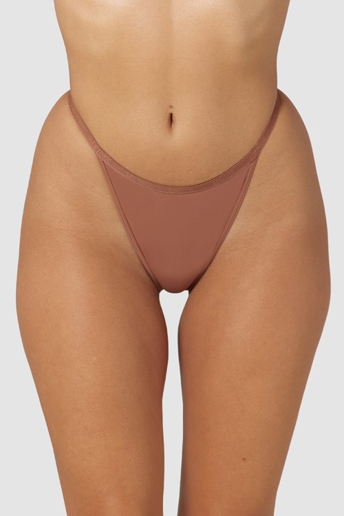 Lounge Underwear Your Everyday Tanga Mocha | CQLIYMT-24